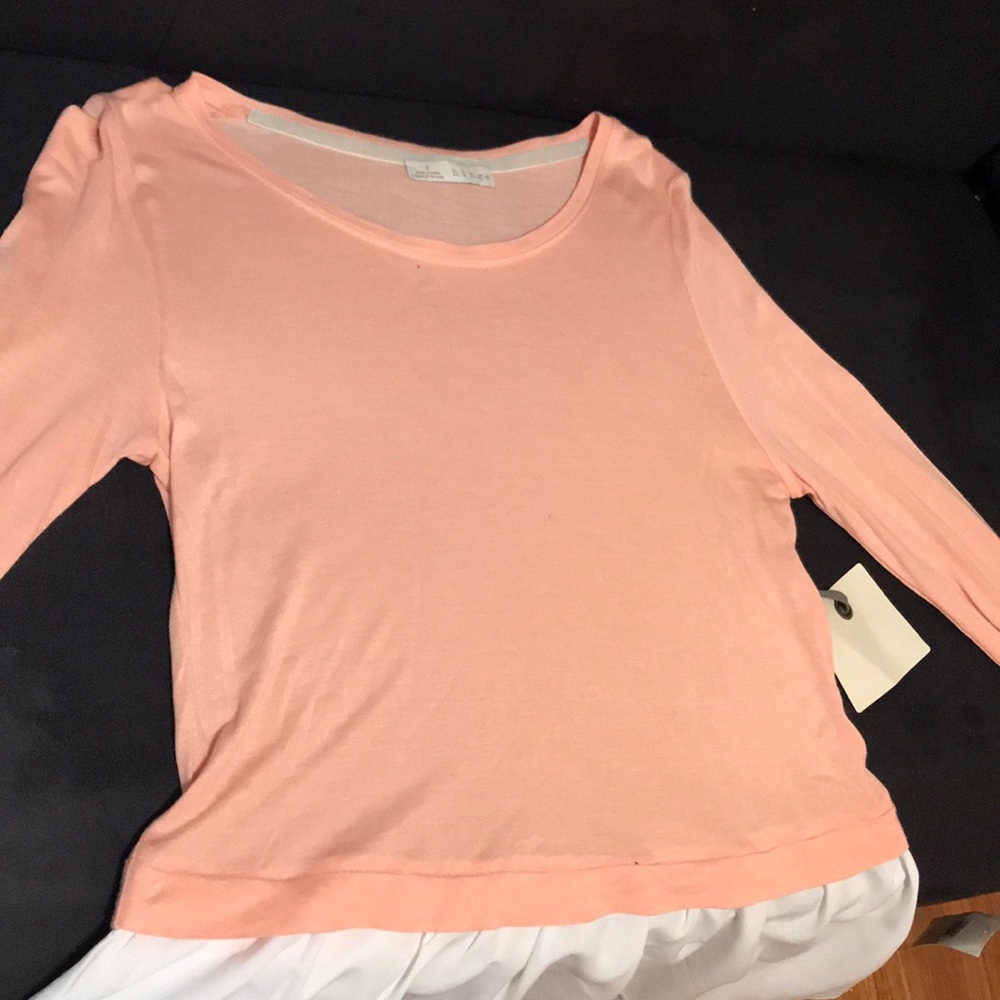 Pink and white hinge long sleeve